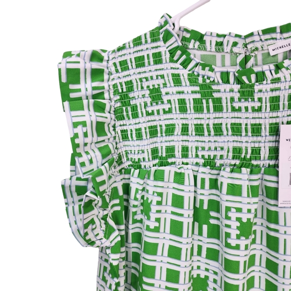 Michelle Mcdowell Women's In The Garden Pine Jade Top - Picture 3 of 8